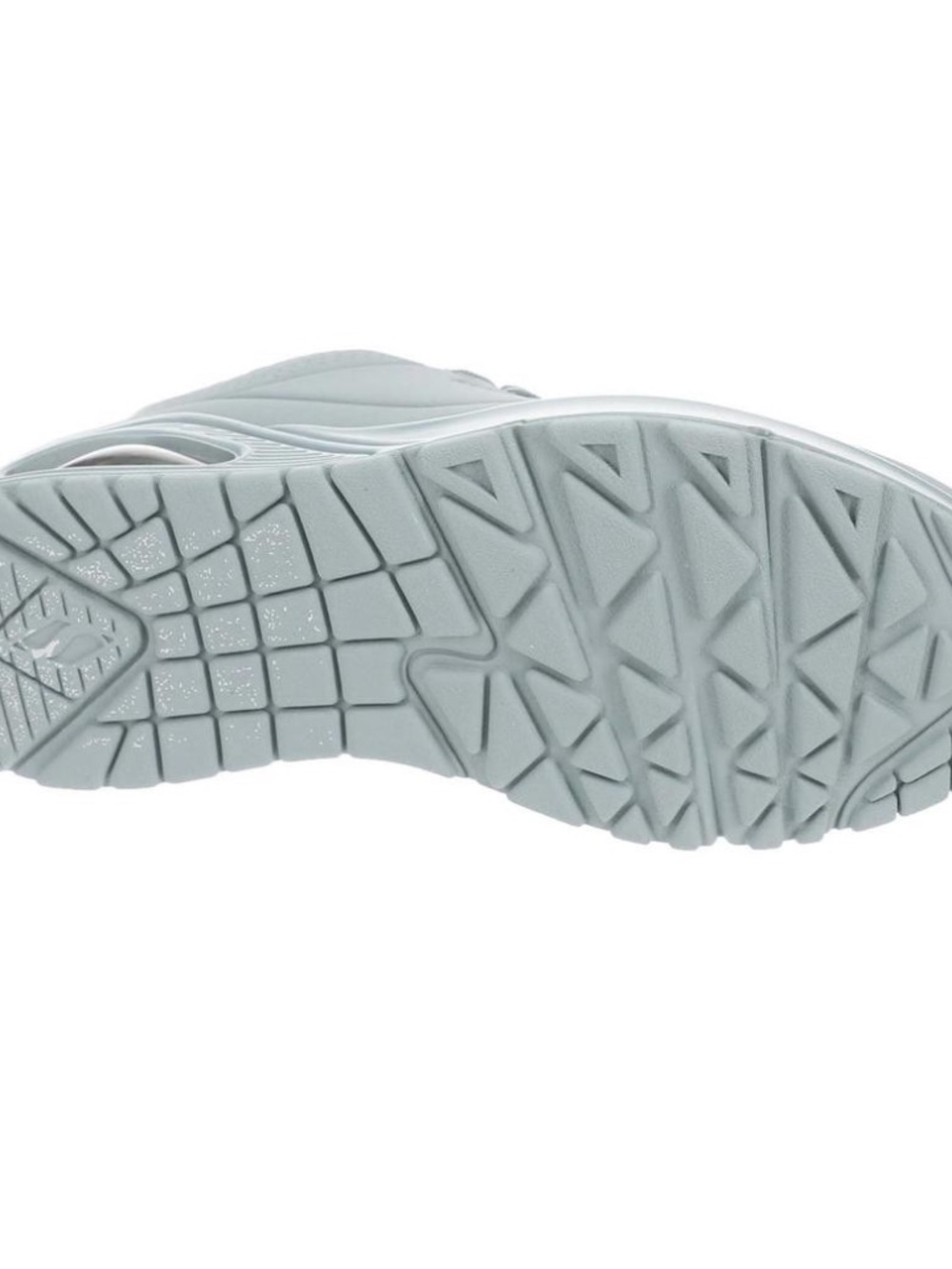NEW NWT Women's Skechers Lace Up Sneakers Uno Stand On Air Foam Grey Blue 9.5 M - Picture 8 of 14